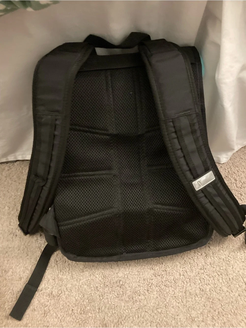 Timbuk2 Men’s Roll-Top Mini Backpack in Aqua and Black